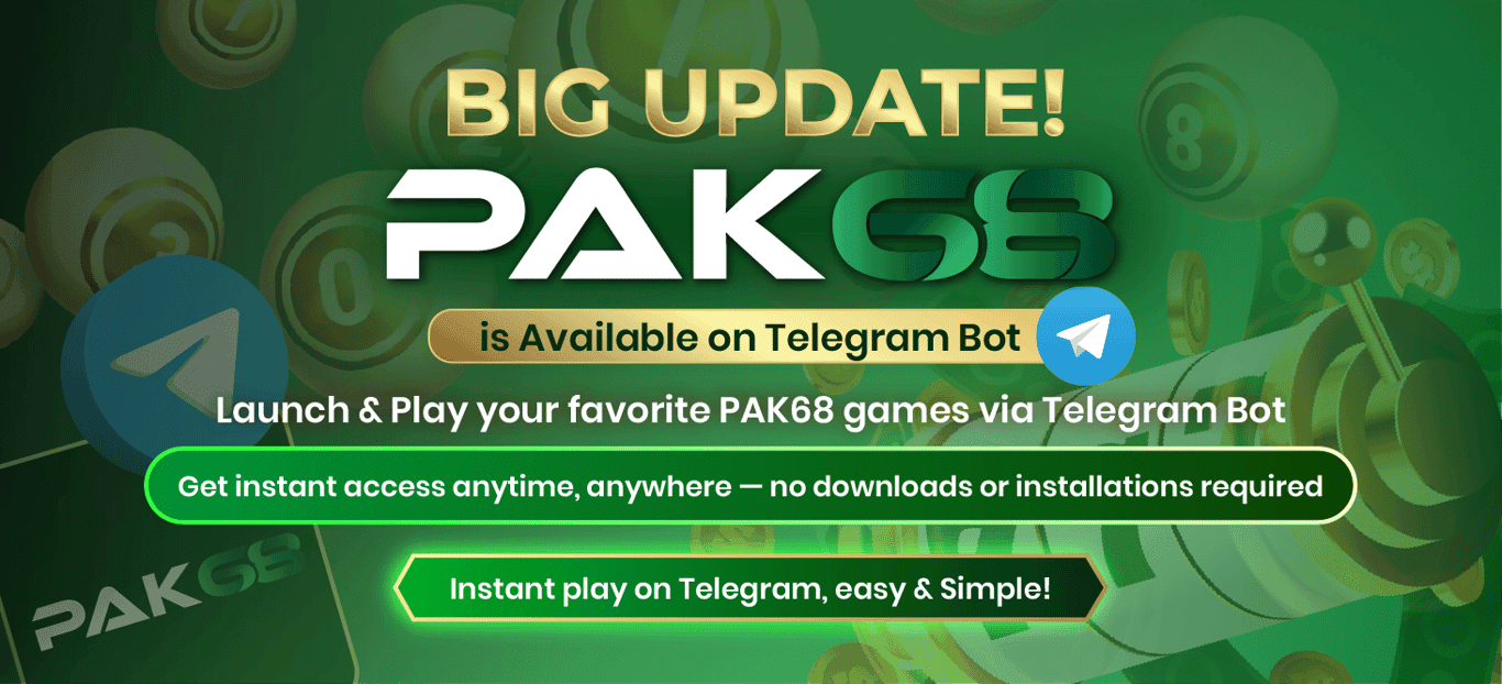 PAK68 Telegram Bot - Play games directly on Telegram