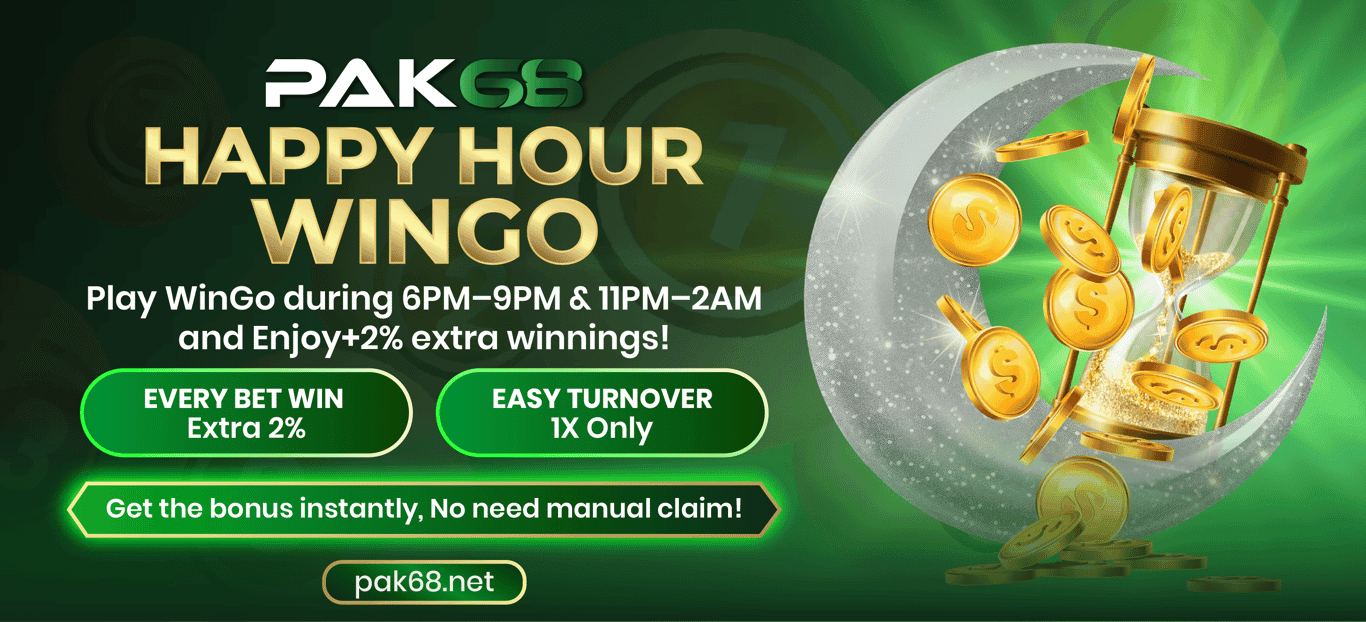 Happy Hour & Midnight Bonus - Play WinGo during special hours for extra rewards!